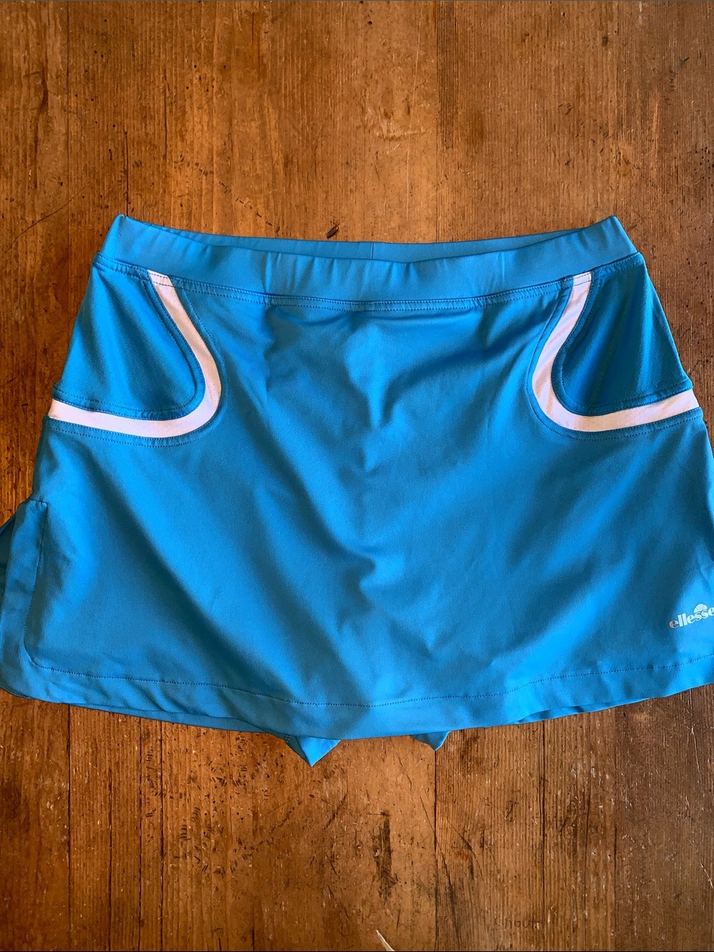ellesse Blue Athletic Skort with White Accent